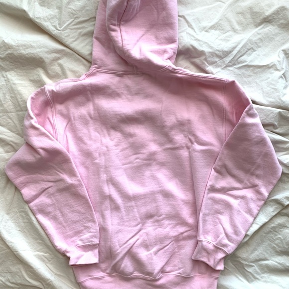 Men's Pink Power Of Rose Hoodie Sweatshirt - Picture 2 of 3